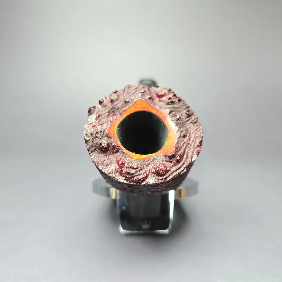 Dirk Heinemann Sandblasted Dublin w/ Fossilized Whale Estate Briar Pipe, Unsmoked - Image 3