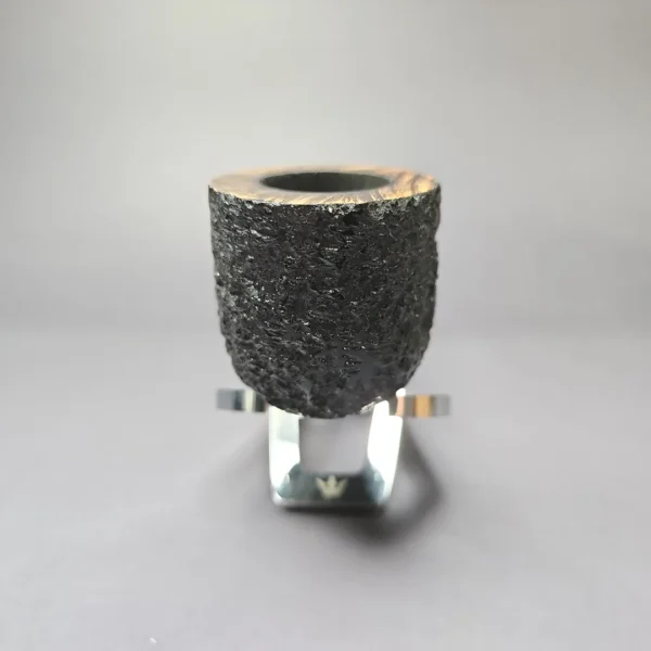 Sean Reum Glacier Partially Rusticated Pot Estate Briar Pipe, Unsmoked - Image 3