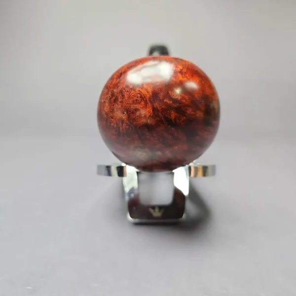 HS Studio Smooth Tomato w/ Bamboo & Boxwood Estate Briar Pipe, Unsmoked - Image 3