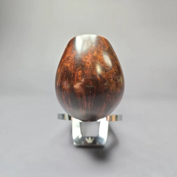 HS Studio Smooth Bent Egg w/ Reverse Calabash Estate Briar Pipe, Unsmoked - Image 3