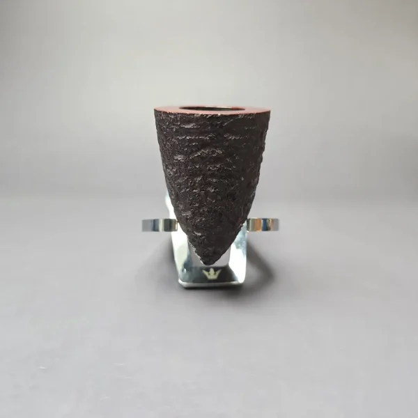 James Upshall Bark Group 6 Partially Rusticated Skater Estate Briar Pipe, Unsmoked - Image 3