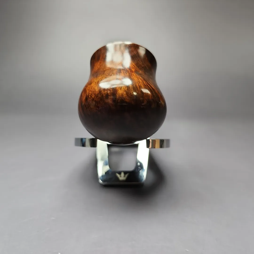 HS Studio Smooth “Bo Nordh Pot” w/ Bamboo Estate Briar Pipe, Unsmoked - Image 3