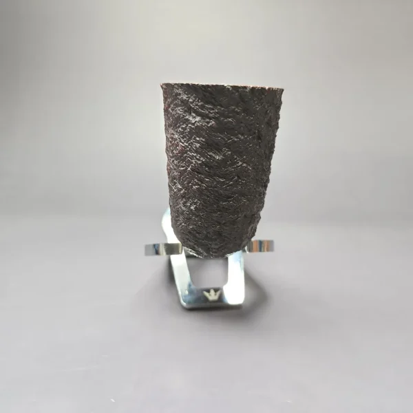 James Upshall Bark Group 6 Partially Rusticated Stack Estate Briar Pipe, Unsmoked - Image 3