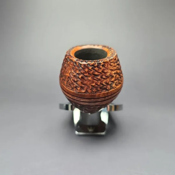 Jirsa Rusticated Bulldog Estate Briar Pipe, Unsmoked, 9mm - Image 3