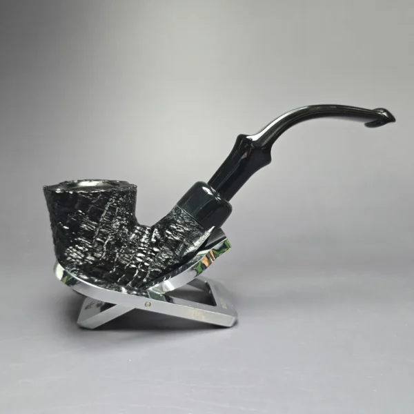Peterson 2025 Halloween Pipe 305 Sandblasted Calabash Briar Pipe, P-Lip, New - Image 3