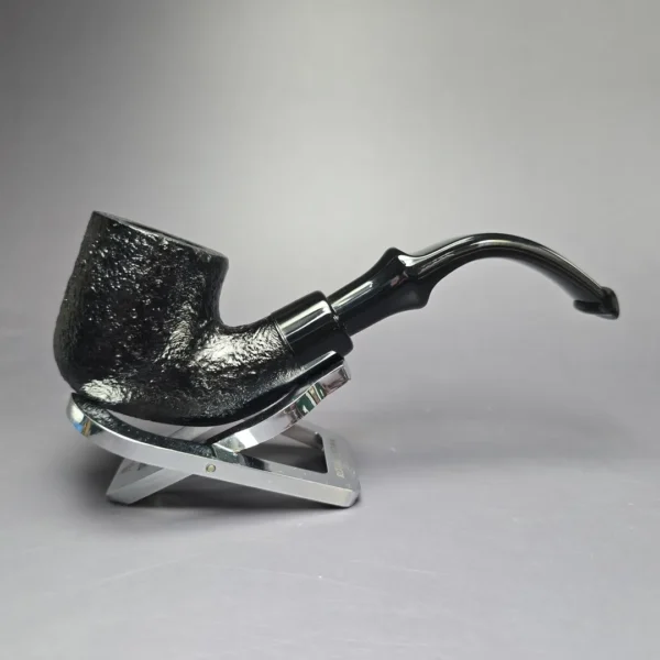 Peterson 2025 Halloween Pipe 301 Sandblasted Bent Pot Briar Pipe, P-Lip, New - Image 3