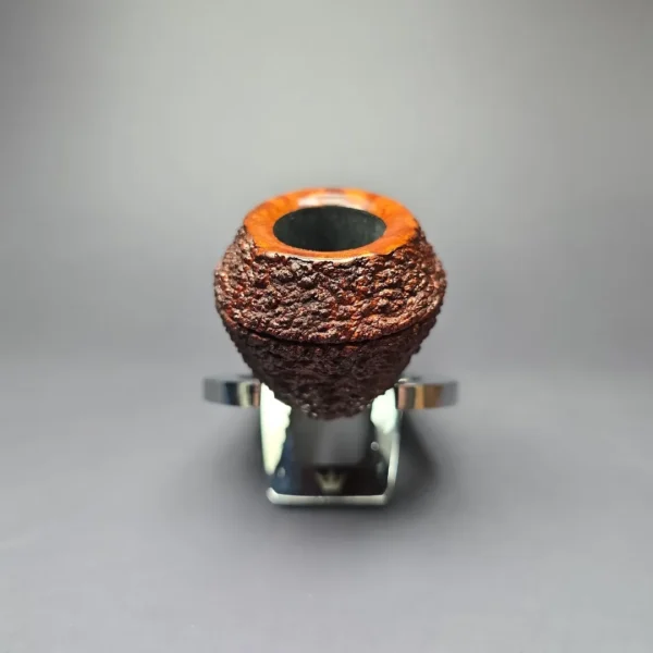 Walt Cannoy 10th Anniversary Cardinal House Munn Rusticated Bulldog Handmade Briar Pipe, New - Image 3