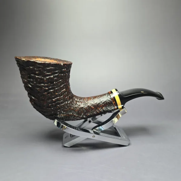 Mike Butera Antique 51G, Group 4 Sandblasted Dublin Briar Pipe, Unsmoked - Image 3