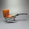 Savinelli Nonpareil 9004 Smooth Dublin w/ Horn Estate Briar Pipe, Unsmoked - Image 3