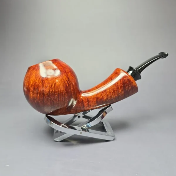 SU Pipes Large Smooth Brandy Handmade Briar Pipe, New - Image 3