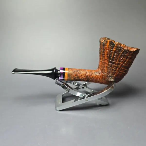 Papa Bear's Pipes by Tim Beaumont Sandblasted Dublin Handmade Briar Pipe, New - Image 4