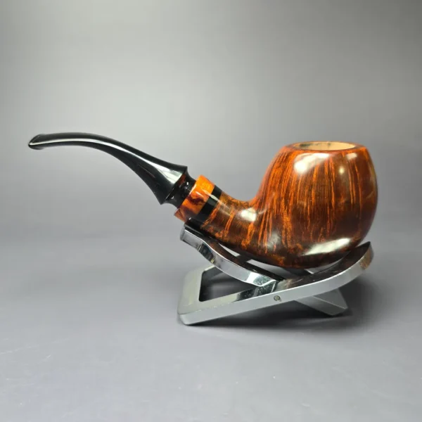 Papa Bear's Pipes by Tim Beaumont Smooth Egg Handmade Briar Pipe, New - Image 4