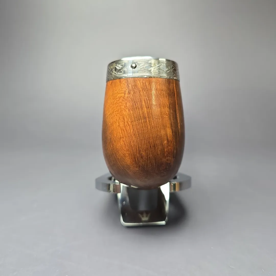 Peterson 2008 Pipe of the Year Smooth Bent Billiard Estate Briar Pipe, Irish Estates - Image 4