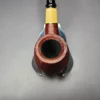 MBSD Briars by Piero Vitale Red Sandblasted Brandy w/ Boxwood Briar Pipe, New - Image 4