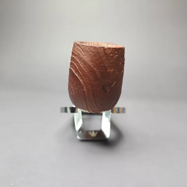 MBSD Briars by Piero Vitale Vintage Sandblasted Billiard w/ Zebrawood Briar Pipe, New - Image 4