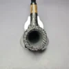 MBSD Briars by Piero Vitale Vintage Sandblasted Billiard w/ Zebrawood Briar Pipe, New - Image 4