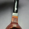 Mastro de Paja 2012 Sandblasted Apple w/ Silver Estate Briar Pipe, Italian Estates - Image 4