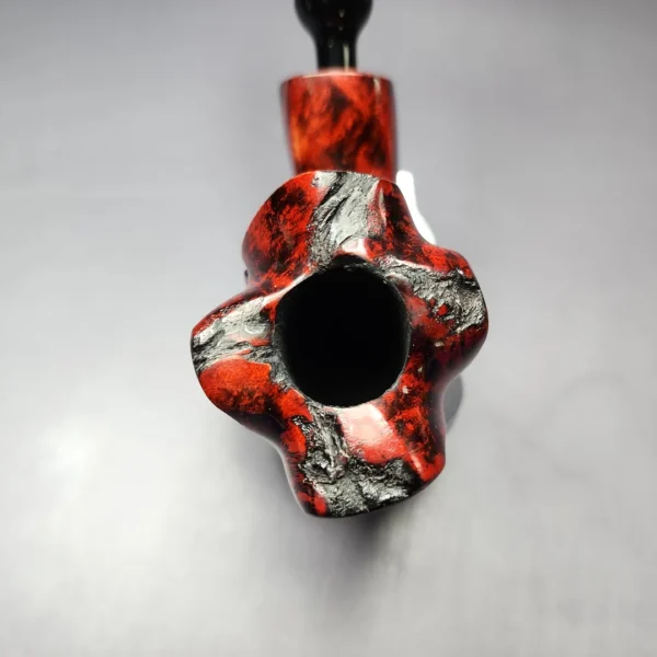 Nording Fantasy Partially Rusticated Freehand Estate Briar Pipe, Unsmoked - Image 4