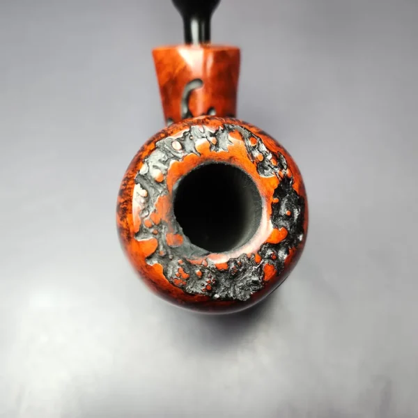 Nording Abstract Partially Rusticated Freehand Estate Briar Pipe, Unsmoked - Image 4