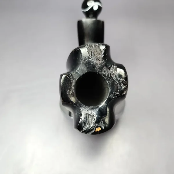 Nording Black Smooth Freehand Estate Briar Pipe, Unsmoked - Image 4