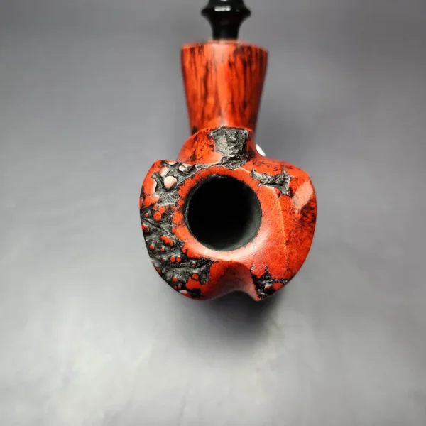 Nording Fantasy Partially Rusticated Freehand Estate Briar Pipe, Unsmoked - Image 4