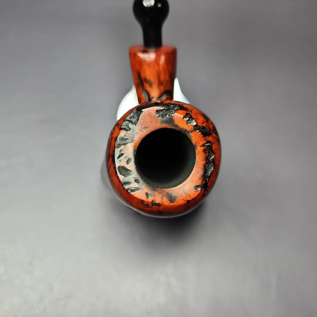 Nording Abstract Partially Rusticated Freehand Estate Briar Pipe, Unsmoked - Image 4