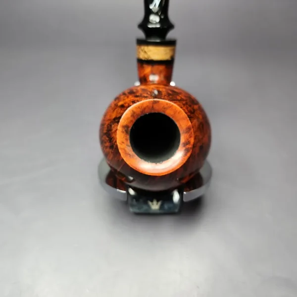 Nording Nosewarmer 1 2 Smooth Cognac Apple w/ Palm Wood Estate Briar Pipe, Unsmoked - Image 4