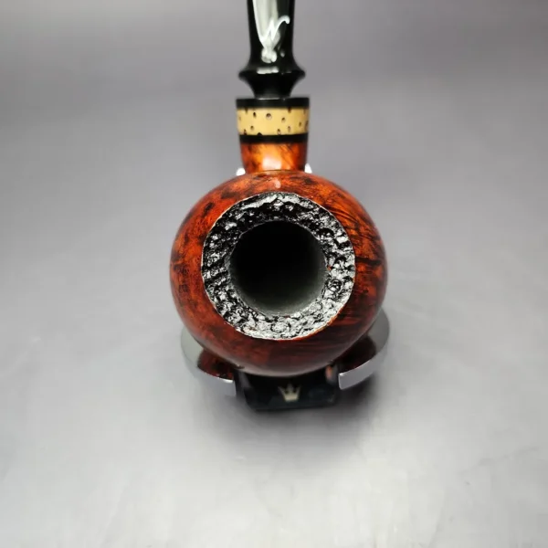 Nording Nosewarmer Smooth Cognac Apple w/ Jupati Estate Briar Pipe, Unsmoked - Image 4