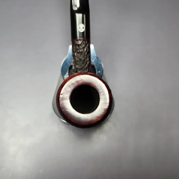 James Upshall Bark Group 6 Partially Rusticated Dublin Estate Briar Pipe, Unsmoked - Image 4