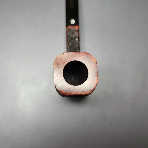 James Upshall Bark Group 6 Partially Rusticated Panel Estate Briar Pipe, Unsmoked - Image 4