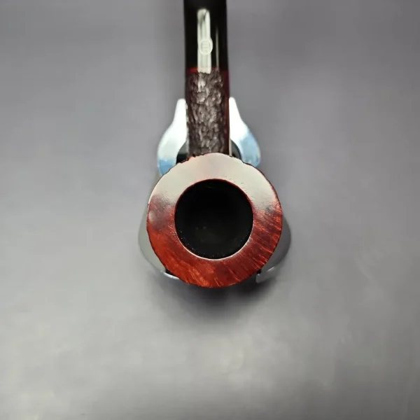 James Upshall Bark Group 6 Partially Rusticated Skater Estate Briar Pipe, Unsmoked - Image 4