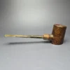 HS Studio Sandblasted "Don" Poker w/ Horn Estate Briar Pipe, Unsmoked - Image 4