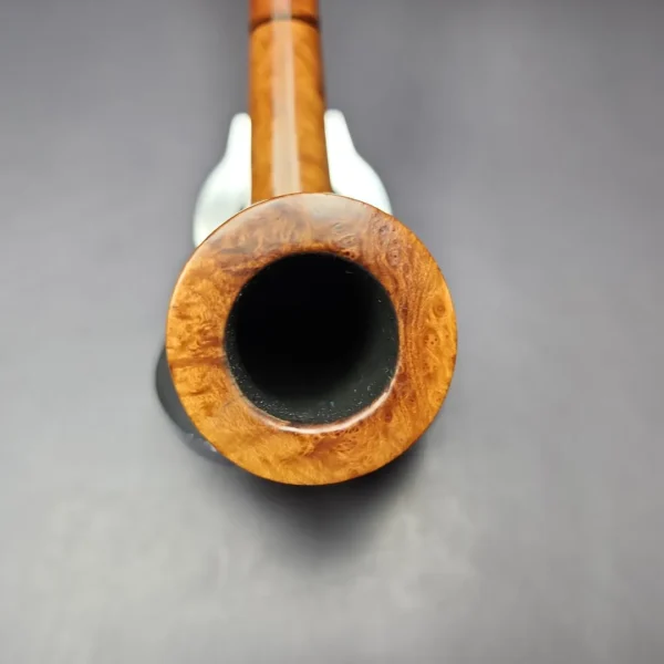 Castello "Castello" 4K Smooth Billiard w/ Briar Accent Estate Briar Pipe, Italian Estates - Image 4