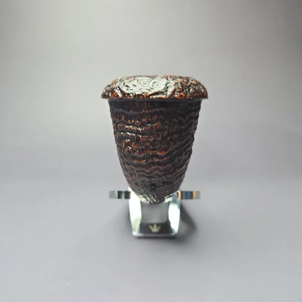 Ser Jacopo 2000 Millennium Pipe Sandblasted Calabash Estate Briar Pipe, Unsmoked - Image 4