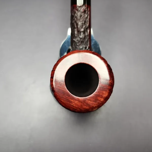 James Upshall Bark Group 6 Partially Rusticated Dublin Estate Briar Pipe, Unsmoked - Image 4