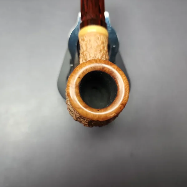 G. Penzo 2024 Rusticated Nosewarmer w/ Boxwood Estate Briar Pipe, Irish Estates - Image 4