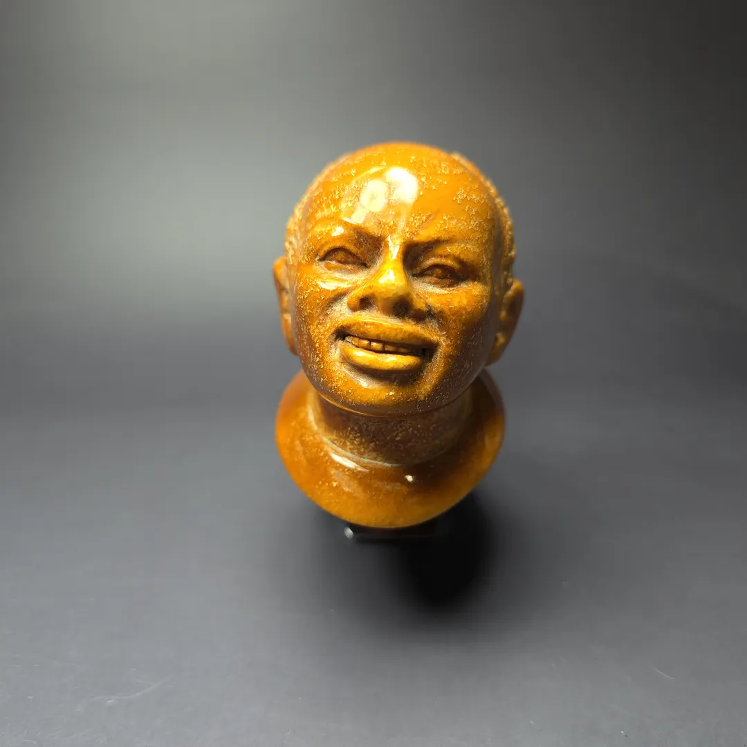 Ural (Sezai) Magnum "Moor" Bust Estate Block Meerschaum Pipe, Turkish Estates - Image 4