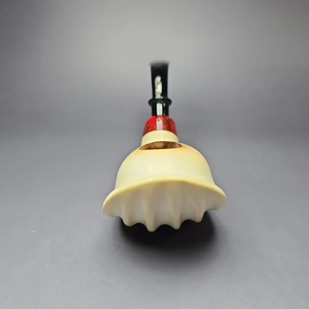 Fikri Baki XL Smooth Whale Estate Block Meerschaum Pipe, Turkish Estates - Image 4