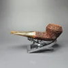Walt Cannoy 10th Anniversary Cardinal House Munn Rusticated Bulldog Handmade Briar Pipe, New - Image 4