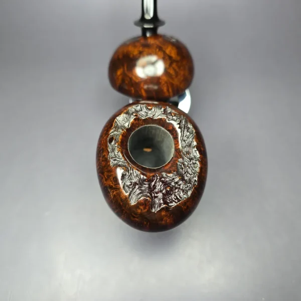 HS Studio XL Smooth Asymmetric Freehand Estate Briar Pipe, Unsmoked - Image 4