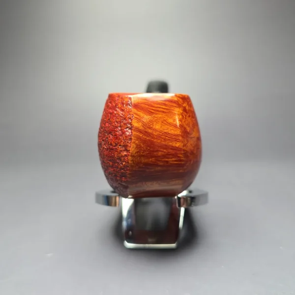 Paul Becker Partially Sandblasted Blowfish Estate Briar Pipe, German Estates, 9mm - Image 4