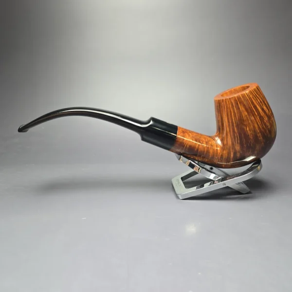 James Upshall Empire Executive Smooth Magnum Bent Billiard Estate Briar Pipe, Unsmoked - Image 4