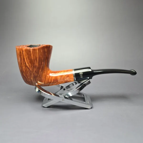 Stanwell Flame Grain 63 Smooth Dublin w/ Silver Estate Briar Pipe, Unsmoked - Image 4