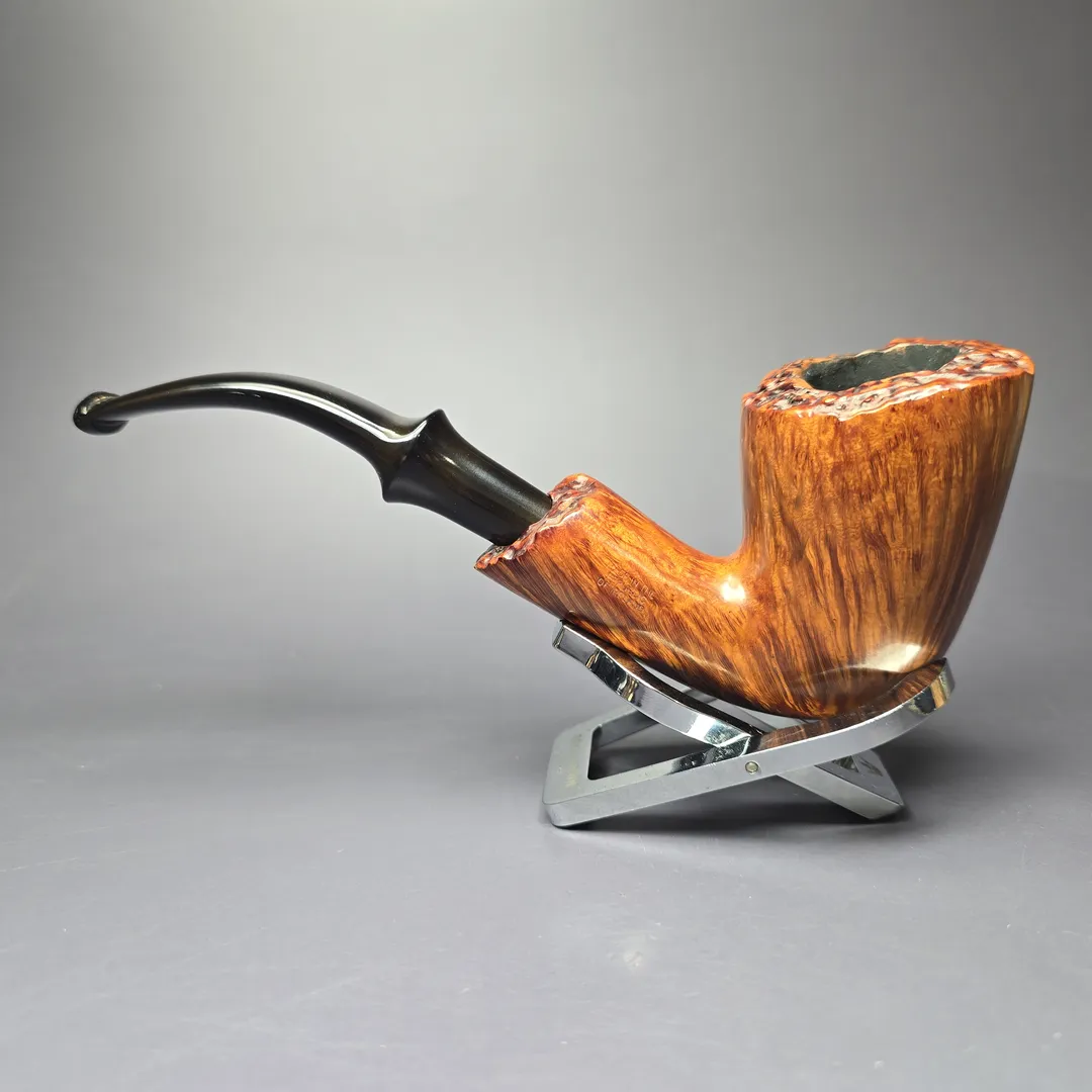 Peterson Plato / Plateau Natural Smooth Freehand Estate Briar Pipe, Irish Estates - Image 4