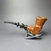 Uhle's XL Smooth Freehand w/ Vulcanite Mount Estate Briar Pipe, Danish Estates - Image 4
