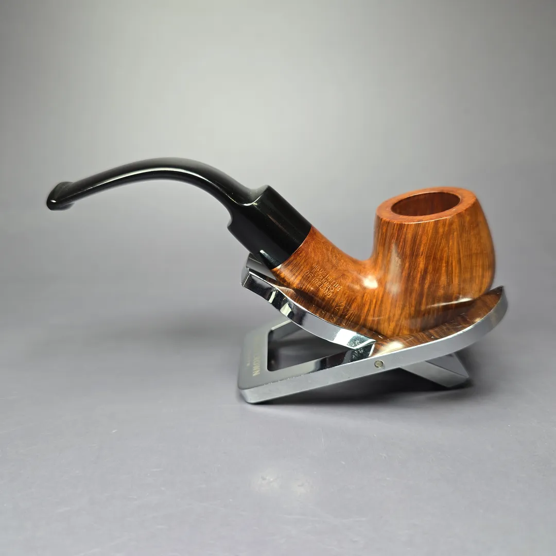Peterson Flame Grain 231 Smooth Bent Apple Estate Briar Pipe, Unsmoked - Image 4