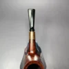 MBSD Briars by Piero Vitale Sienna Contrast Smooth Billiard w/ Zebrawood Briar Pipe, New - Image 6