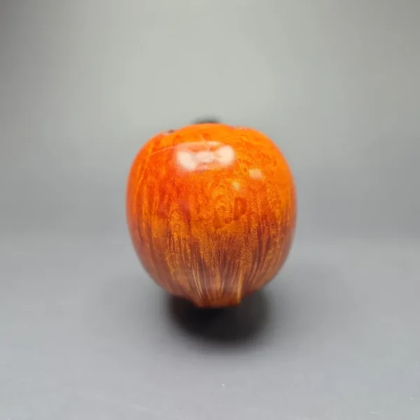 SU Pipes XL Smooth Blowfish w/ Stabilized Maple Burl Handmade Briar Pipe, New - Image 5
