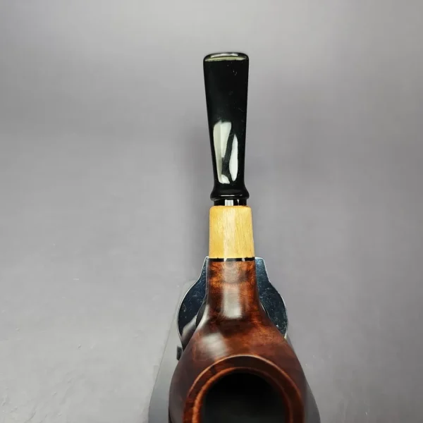 MBSD Briars by Piero Vitale Sienna Contrast Smooth Author w/ Boxwood Briar Pipe, New - Image 5
