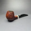 Mastro de Paja 2012 Sandblasted Apple w/ Silver Estate Briar Pipe, Italian Estates - Image 5